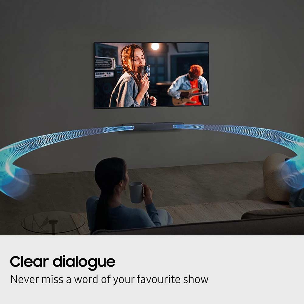 Samsung HW-B400F/XU 2.0ch Soundbar with 4 speakers - Titan Black (2025) - Image 4