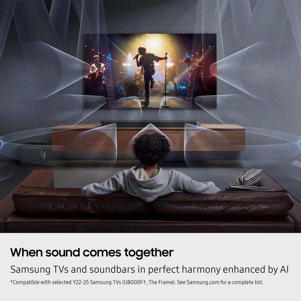 Samsung HW-Q990F/XU 11.1.4ch Q-Series Soundbar with Subwoofer & Rear Speakers - Titan Black (2025) - Image 4