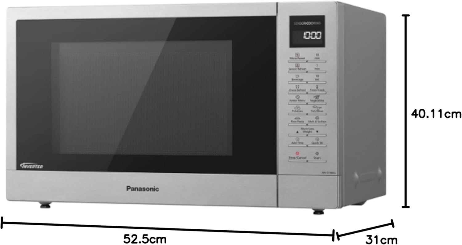 Panasonic NN-ST48KSBPQ 1000W 32L Solo Microwave - Silver - Image 5