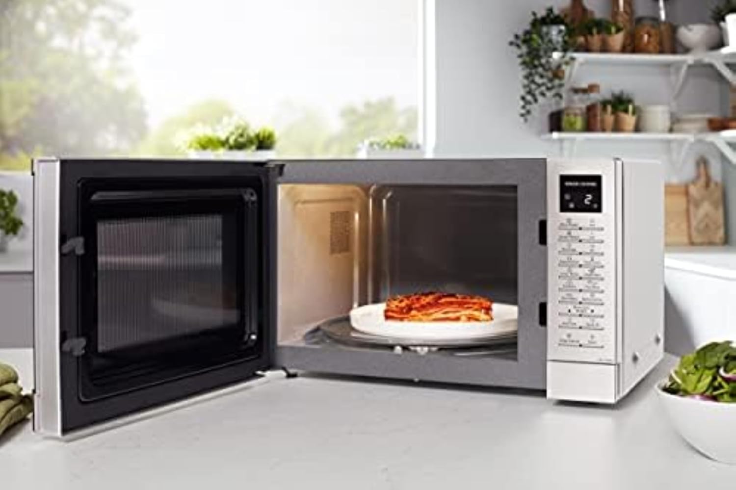 Panasonic NN-ST48KSBPQ 1000W 32L Solo Microwave - Silver - Image 2