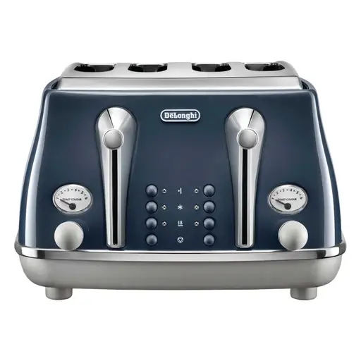 Delonghi CTOC4003.BL 4 Slice Icona Capitals Toaster London Blue