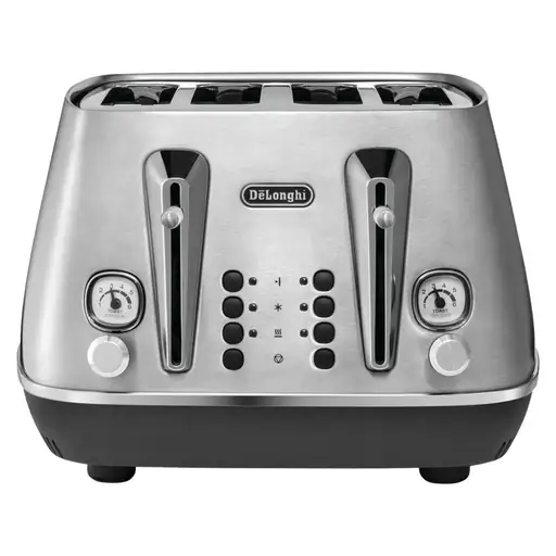 Delonghi CTI4003.M 4 Slice Distinta X Toaster Stainless Steel