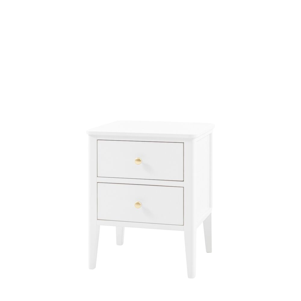 Arla 2 Drawer Bedside Table White - Image 5