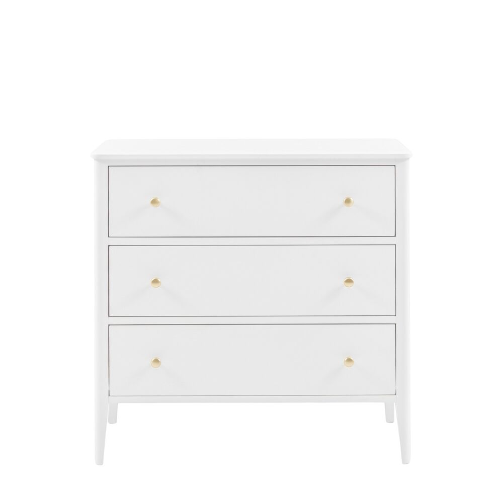 Arla 3 Drawer Chest of Drawers White - Image 5