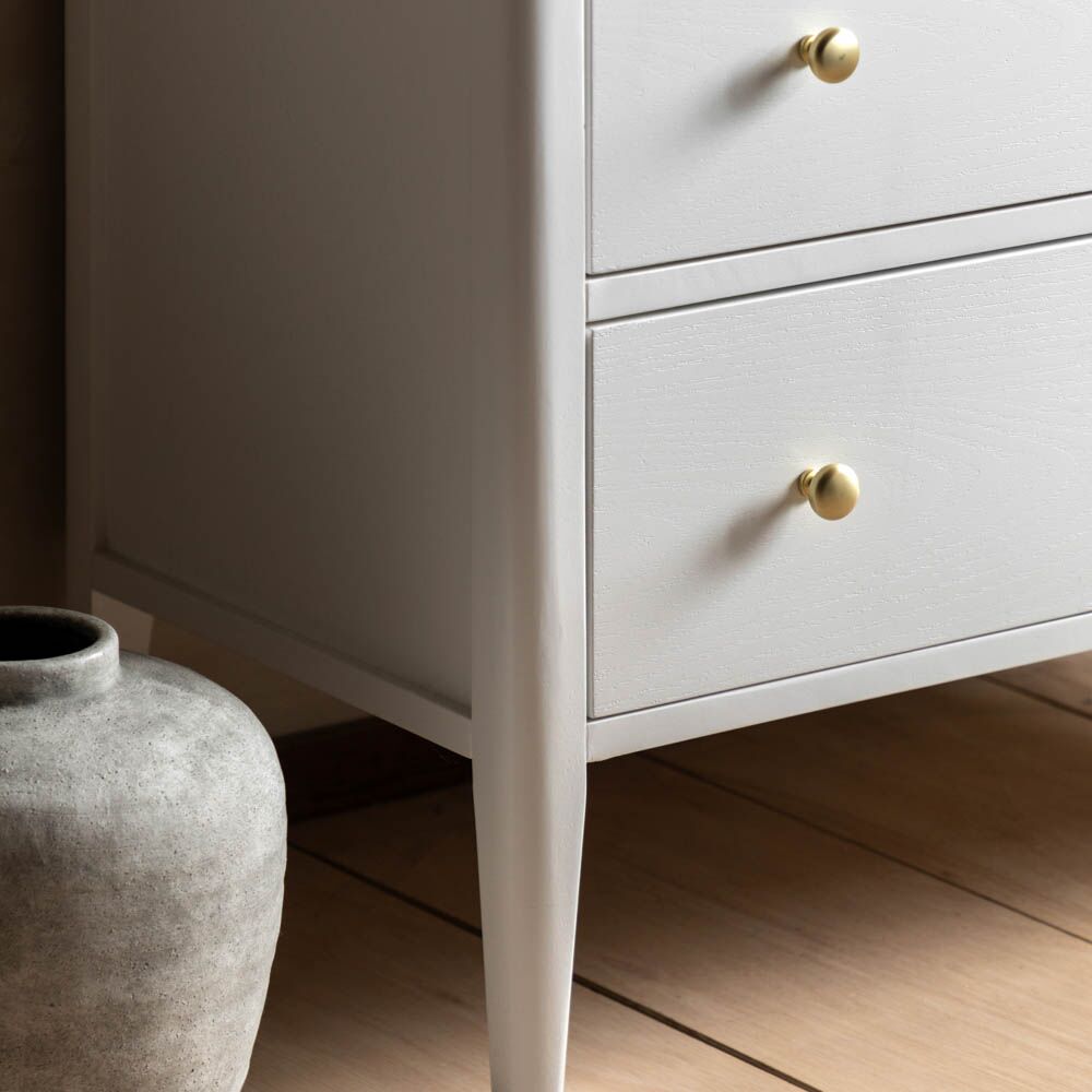 Arla 3 Drawer Chest of Drawers White - Image 2
