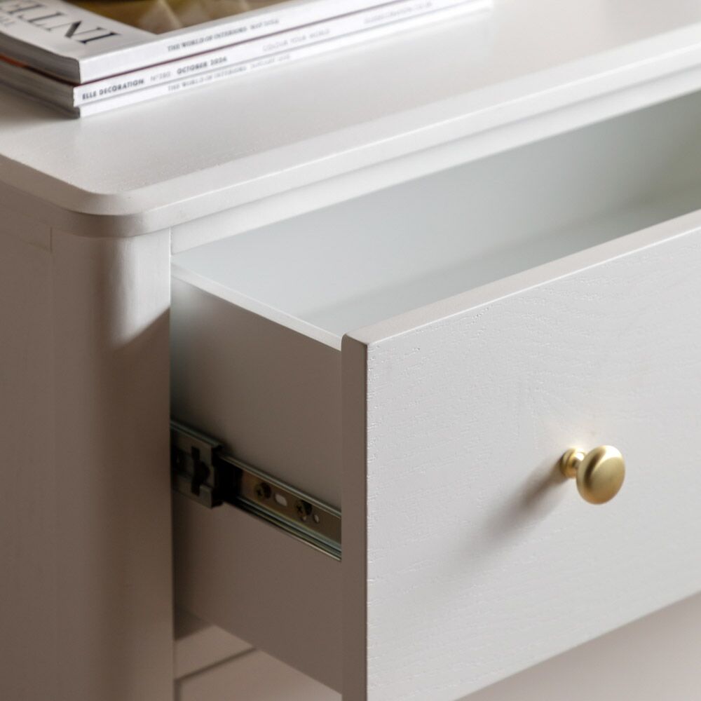 Arla 3 Drawer Chest of Drawers White - Image 3