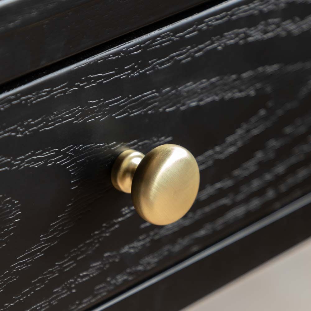 Arla 2 Drawer Console Table Black - Image 4