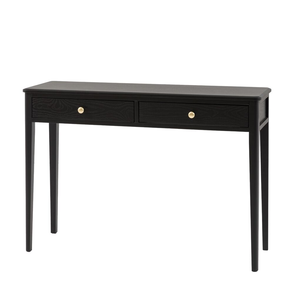 Arla 2 Drawer Console Table Black - Image 5