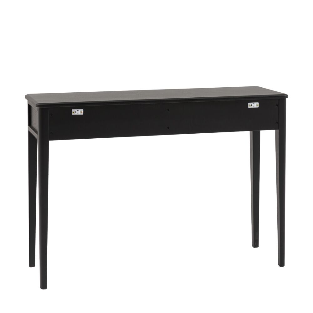 Arla 2 Drawer Console Table Black - Image 7