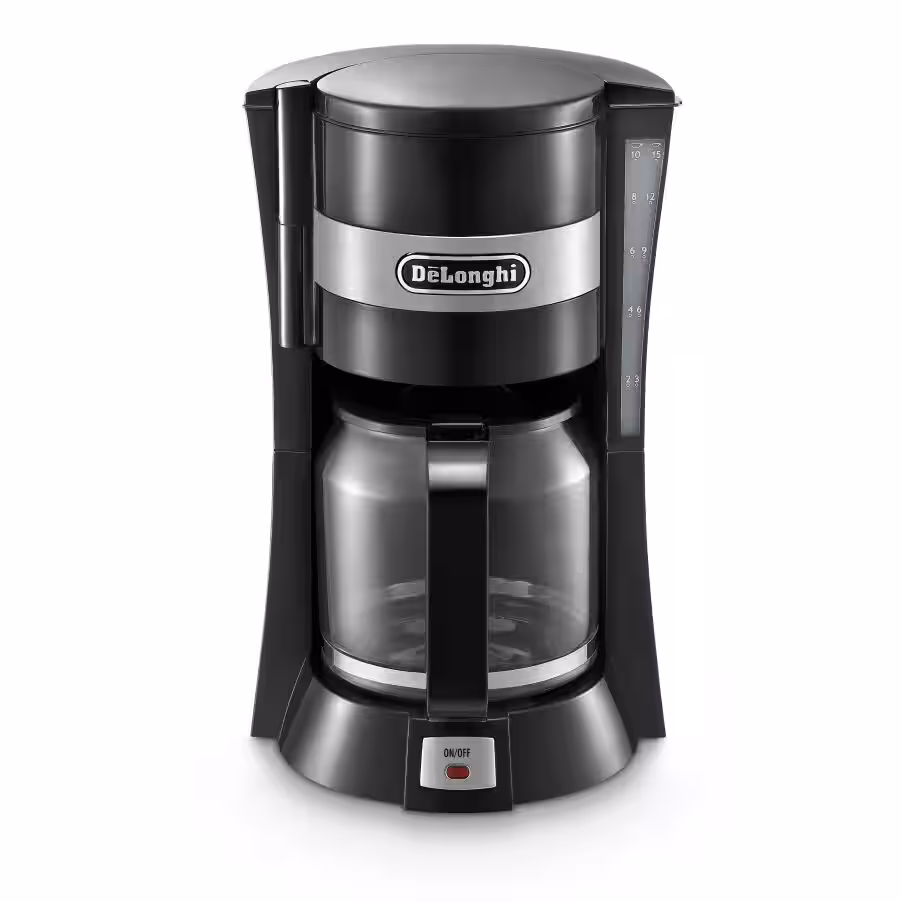 Delonghi ICM15210 1.25L Filter Drip Coffee Machine 900W - Black