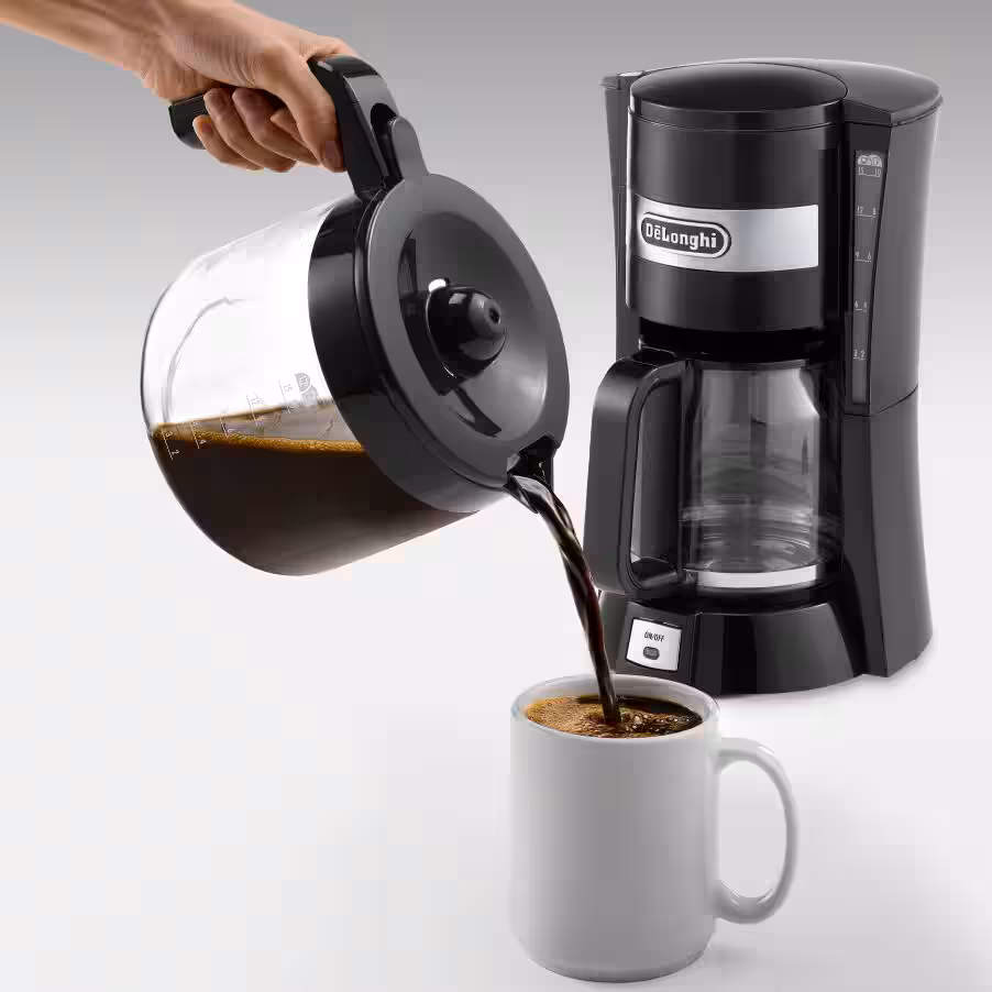 Delonghi ICM15210 1.25L Filter Drip Coffee Machine 900W - Black - Image 2