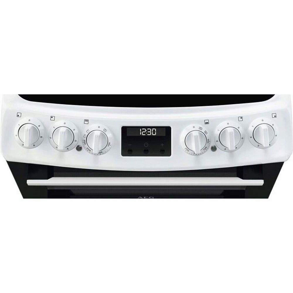 AEG CCX1530ACW 55cm Double Oven Electric Cooker with Ceramic Hob - White - Image 2