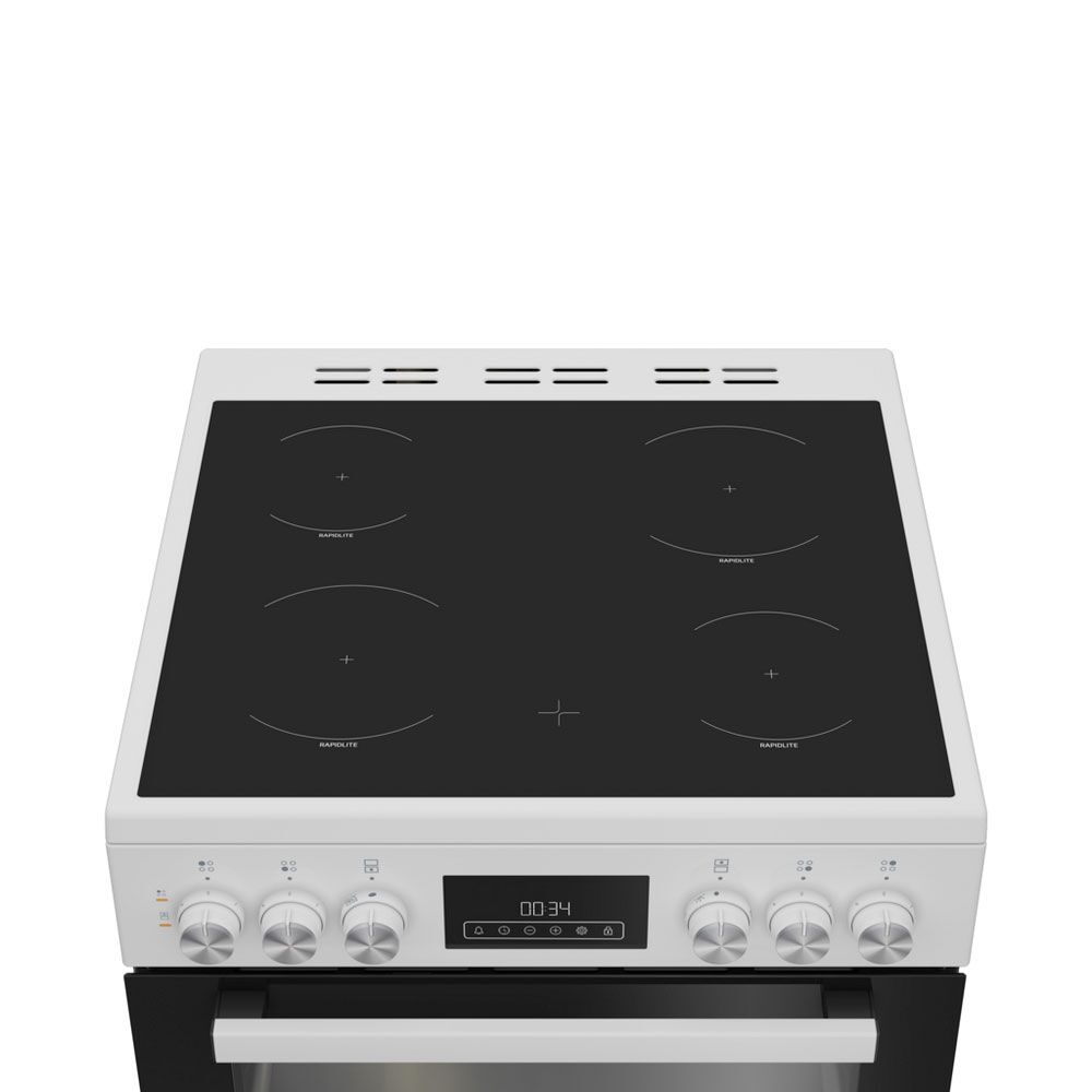 Blomberg HKRN651W 60cm Double Oven Electric Cooker with Vitroceramic Hob - White - Image 3