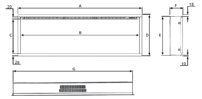 Gazco FireFX Atmos 165R 1.5kW Inset Electric Fire - Image 2