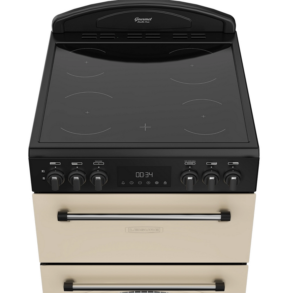 Leisure CLB60ECC 60cm Double Oven Electric Cooker - Cream - Image 2