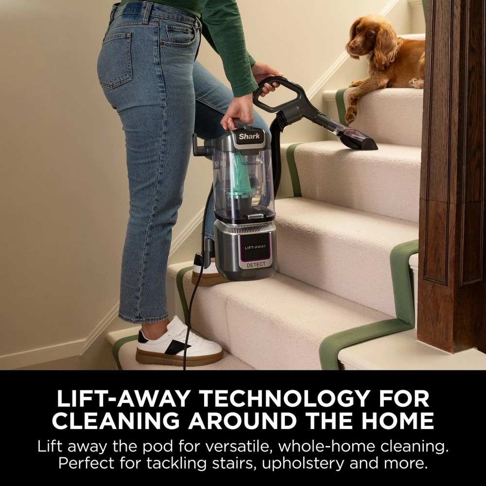 Shark LA450UKT Detect Pet Pro Upright Corded Vacuum - Graphite Grey - Image 5
