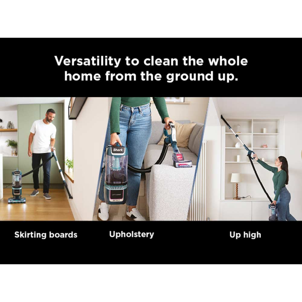 Shark LA791UKT Detect Pet Pro Upright Corded Vacuum - Adriatic Teal / Silver - Image 3