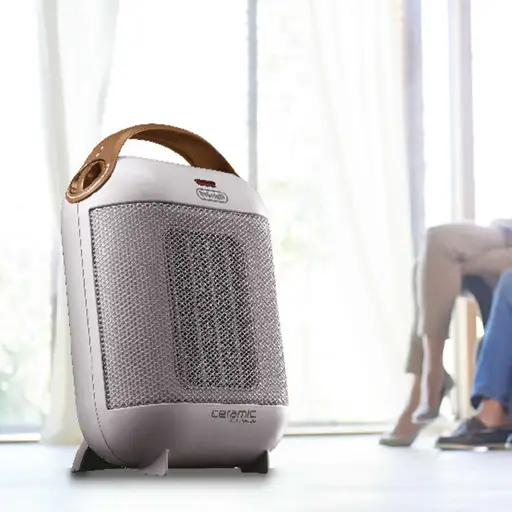 Delonghi HFX30C18.IW Capsule 1800W 2 Settings Ceramic Portable Fan Heater - Image 2