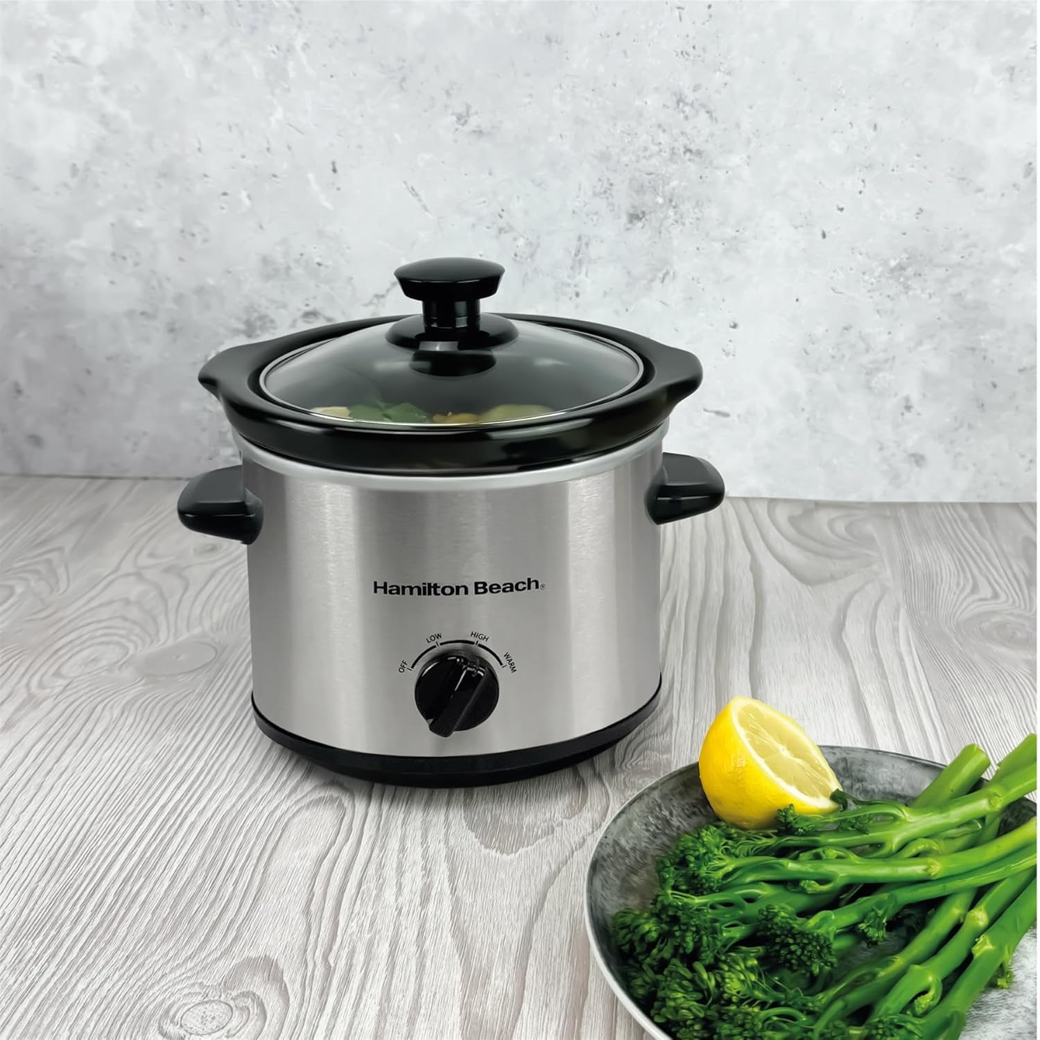 Hamilton Beach HBSC020S The Mighty Mini 1.8L Slow Cooker -Silver - Image 6