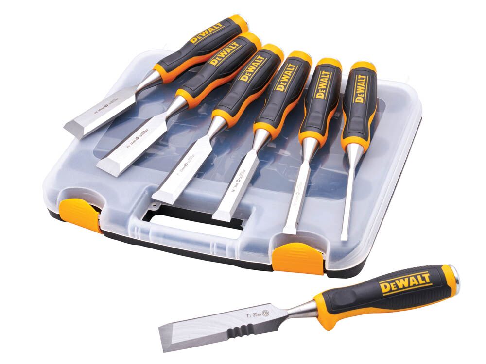 DeWALT 6 Piece Chisel Set with FREE Chisel Knife