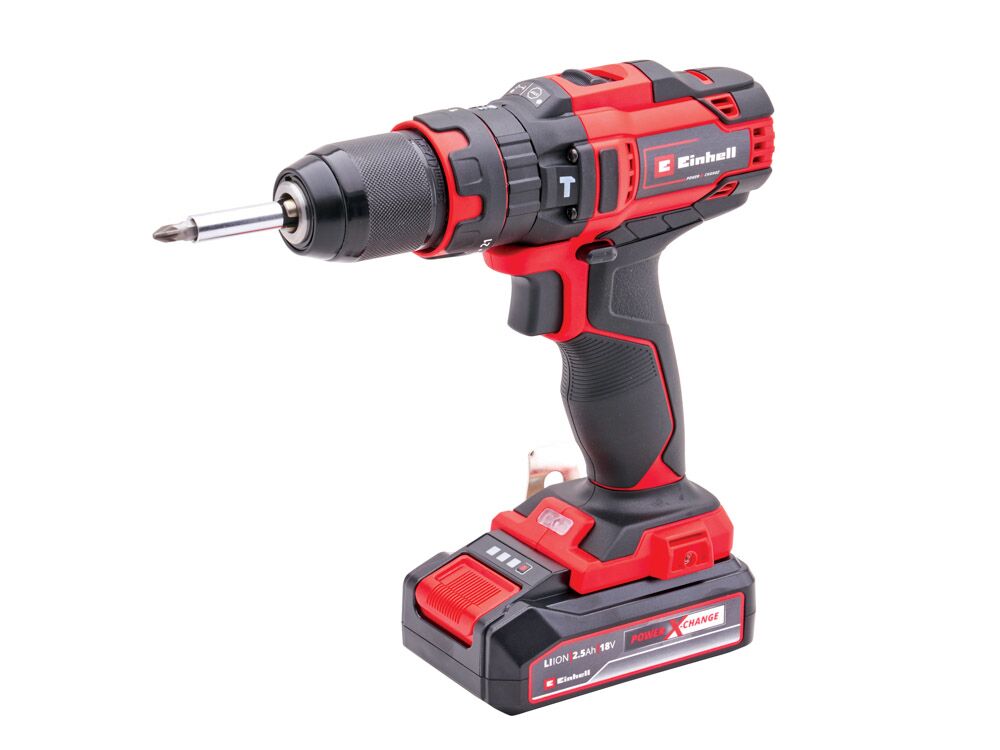 Einhell 18V Combi Drill with a 2.5Ah Li-Ion Battery