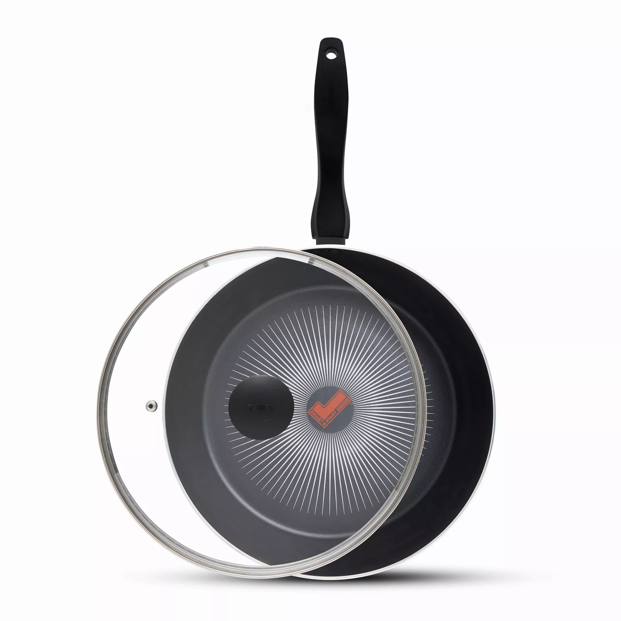 Tower T700318 SmartStart Gourmet 28cm Aluminium Multi-Pan & Lid Induction Compatible - Oven Safe