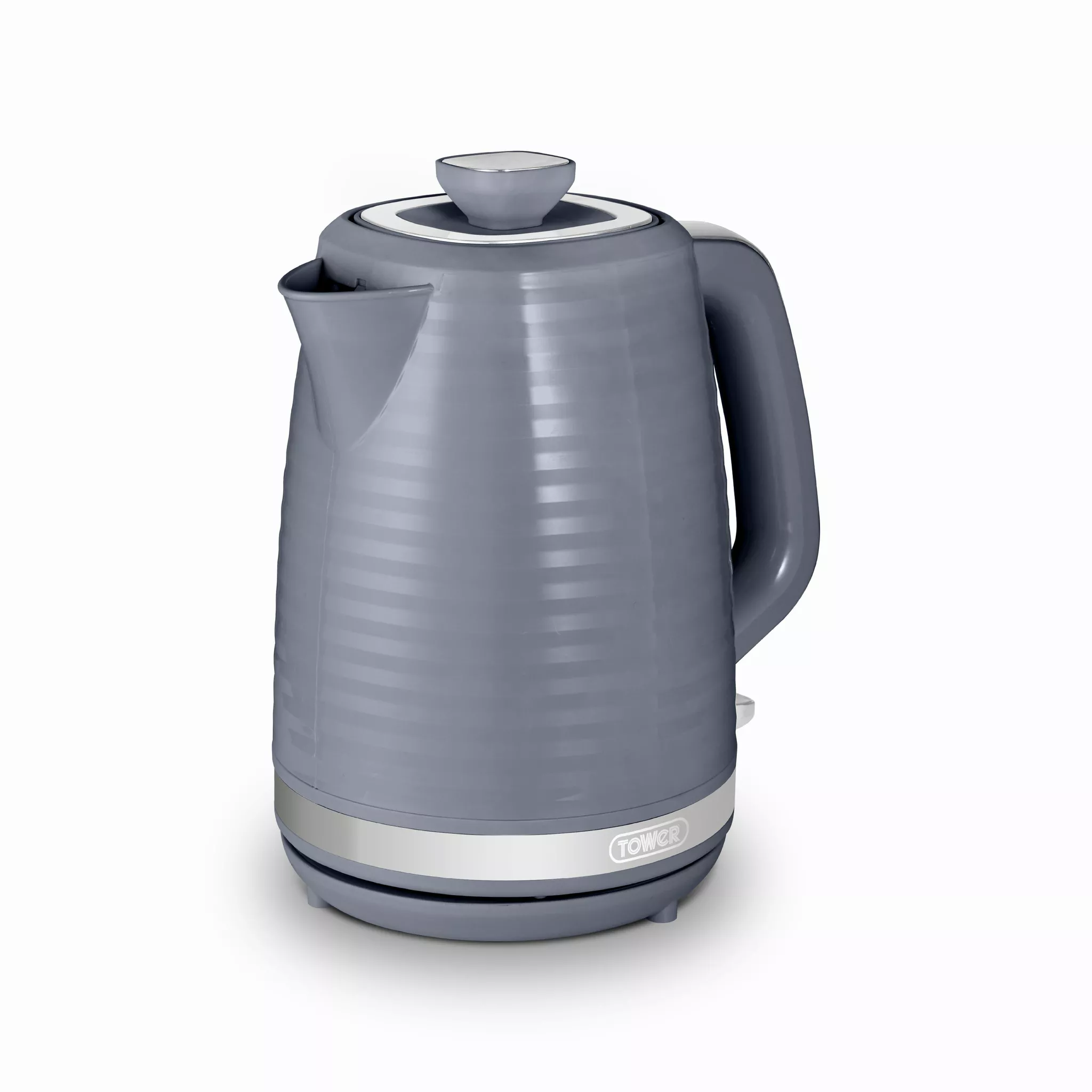 Tower T10077GRY Saturn Kettle with Quick Boil - 1.7L - 3000W - Grey and Chrome Accents