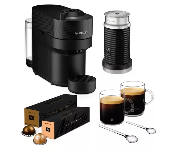 Delonghi ENV90.BAE Nespresso Vertuo Pop Bundle - Black