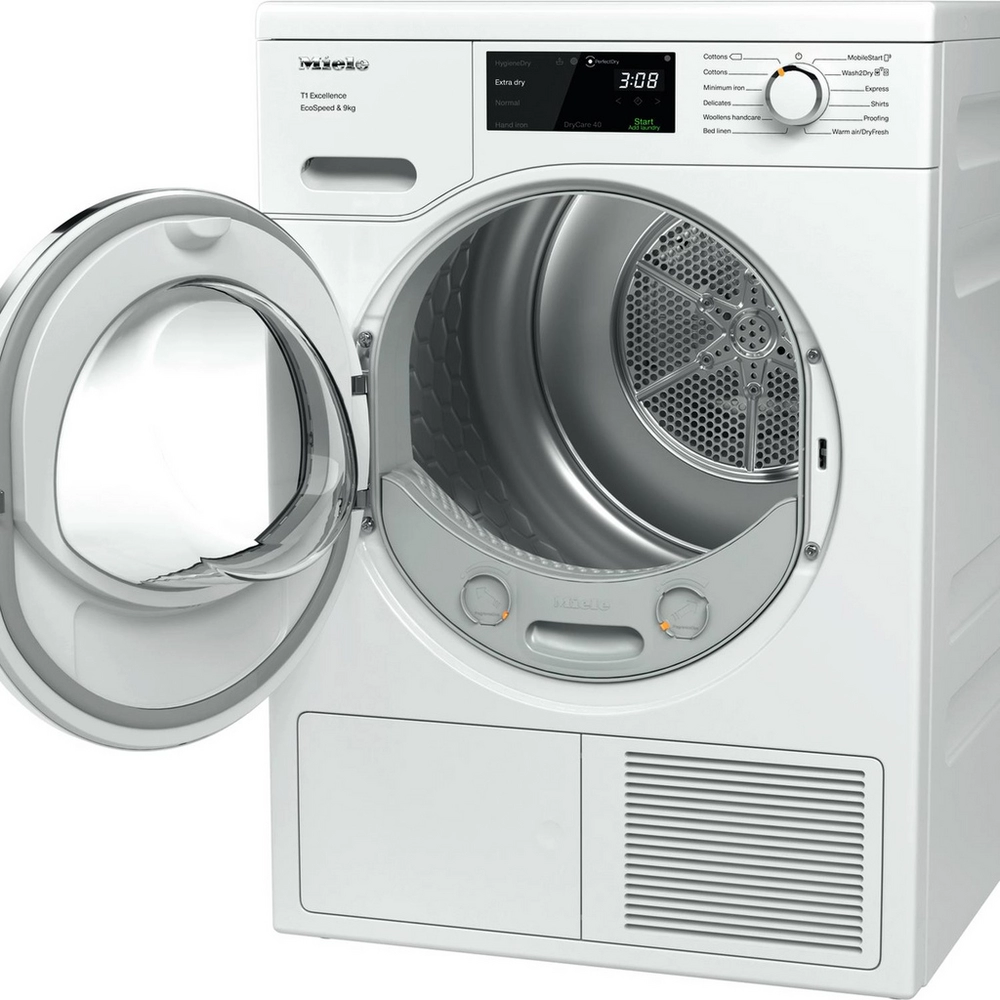 Miele TEH785 WP 9kg Heat Pump Tumble Dryer - White - Image 2