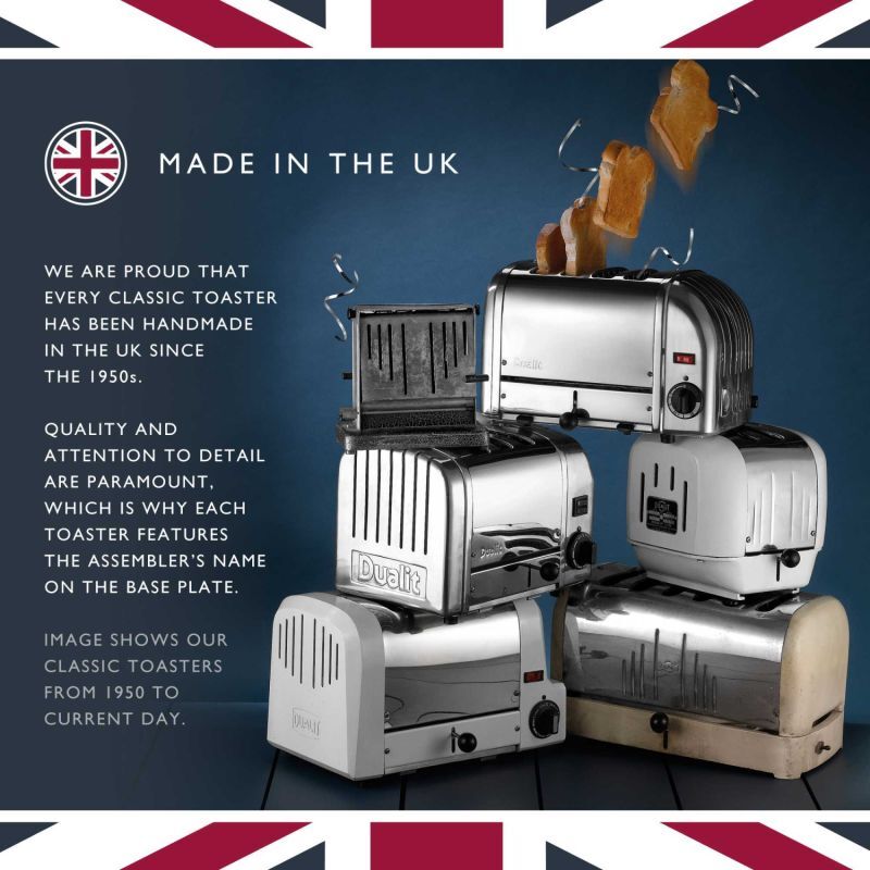 Dualit 40378 4-Slice Classic 2200W Toaster - Polished Stainless Steel - Image 4