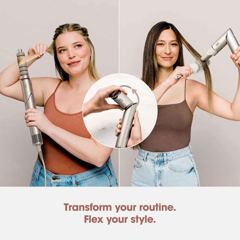 Shark HD426SLUK FlexStyle Air Styler & Hair Dryer for Straight & Wavy Hair - 3 Attachments - Stone - Image 2