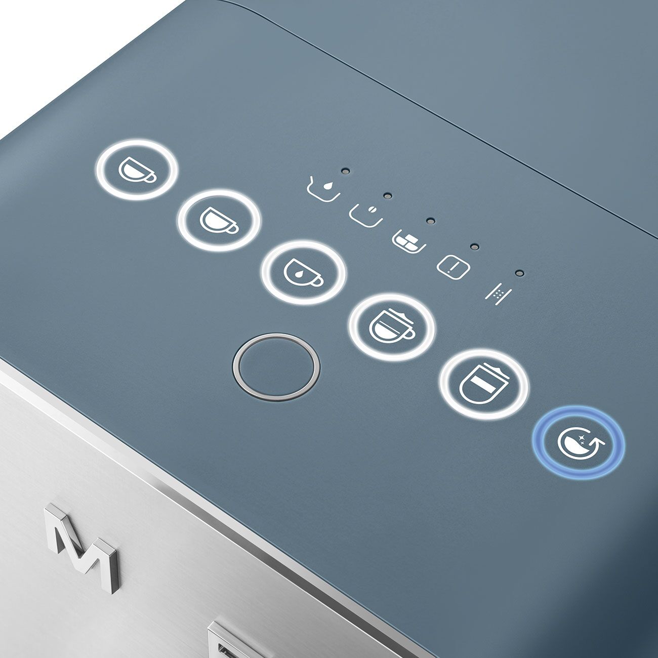 Smeg BCC13SBMUK Storm BlueBean To Cup Coffee Machine with Integrated Milk System Storm Blue Bean To Cup Coffee Machine with Integrated Milk System - Image 4