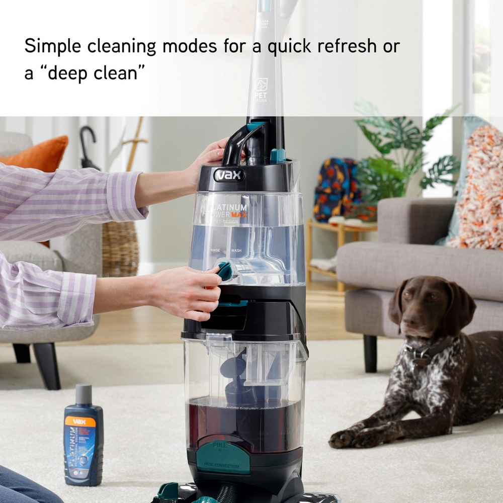 Vax CDCW-PMXP Platinum Power Max Pet-Design Carpet Cleaner - Black & Teal - Image 6
