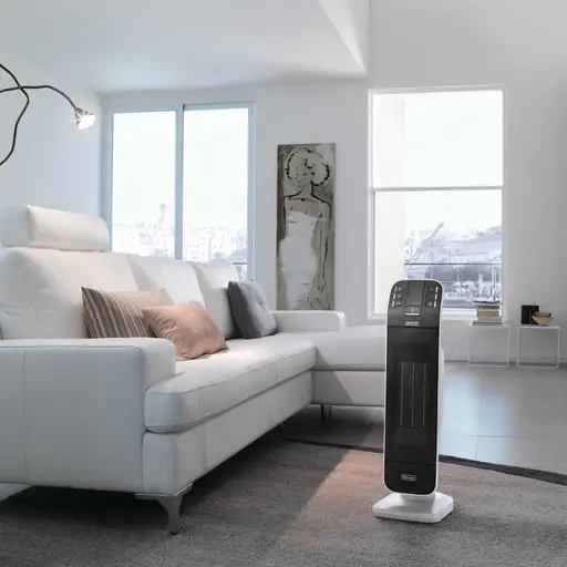 Delonghi HFX65V20 2000W Ceramic Tower Fan Heater - Image 2