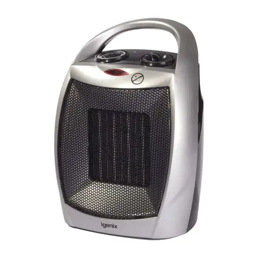 Igenix IG9030 1800W PTC Ceramic Fan Heater Silver