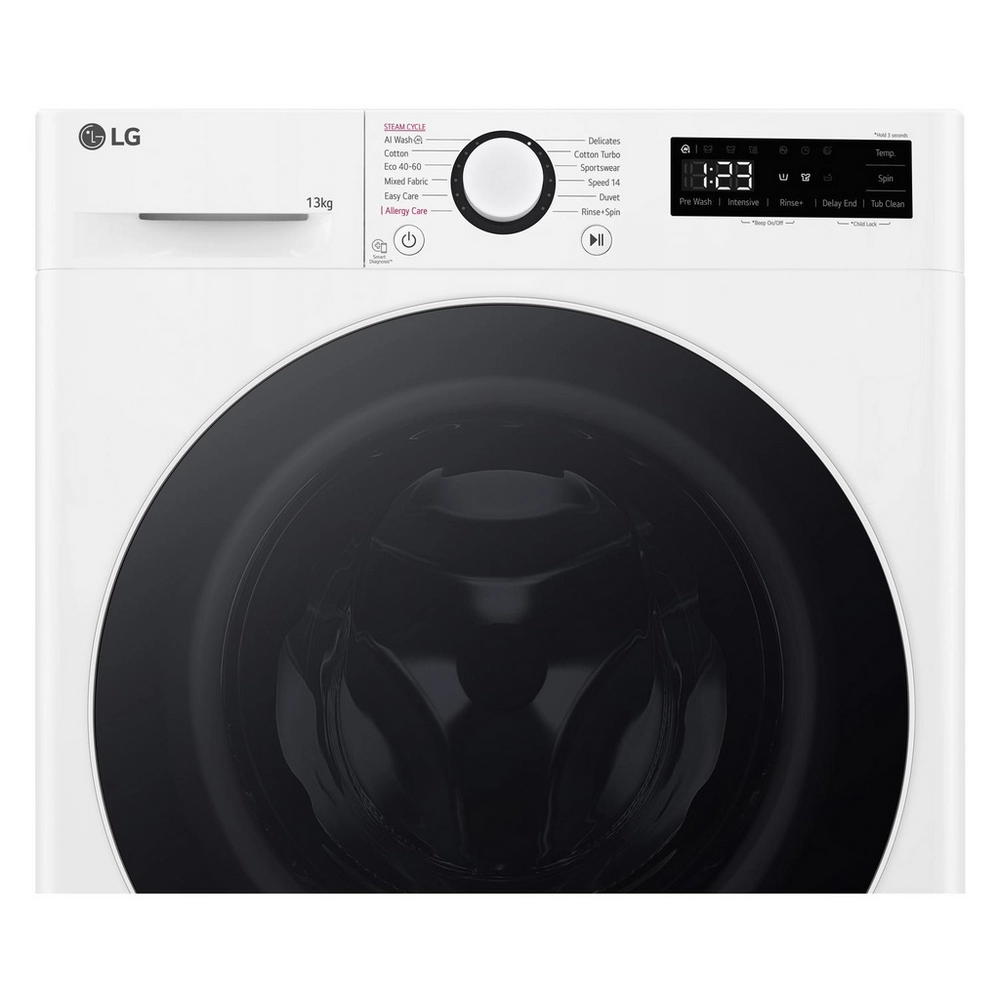 LG F4Y513WWLN1 13kg 1400 Spin Washing Machine - White - Image 3