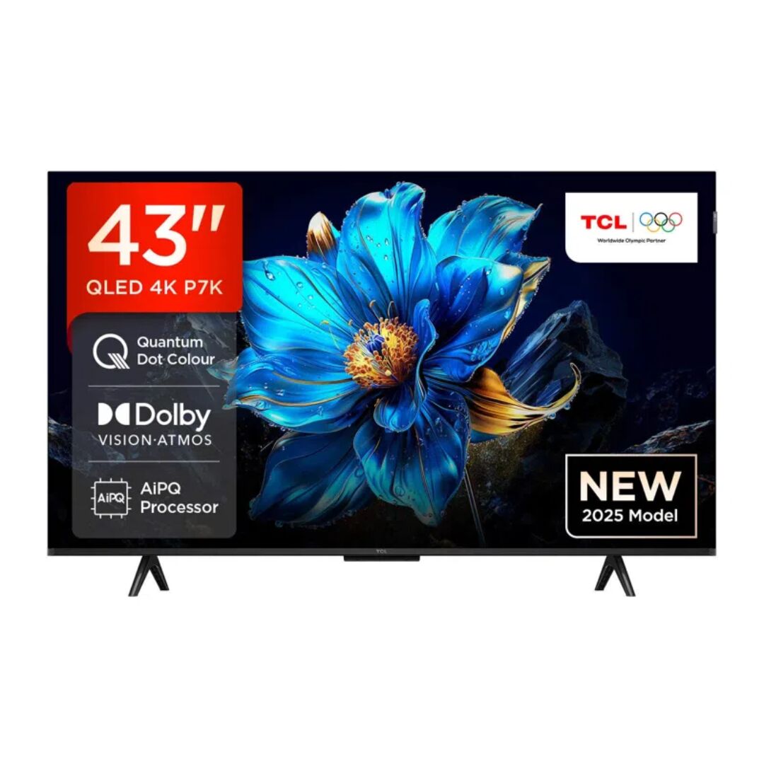 TCL 43P7K-UK 43" 4K QLED Direct LED HDR Google TV