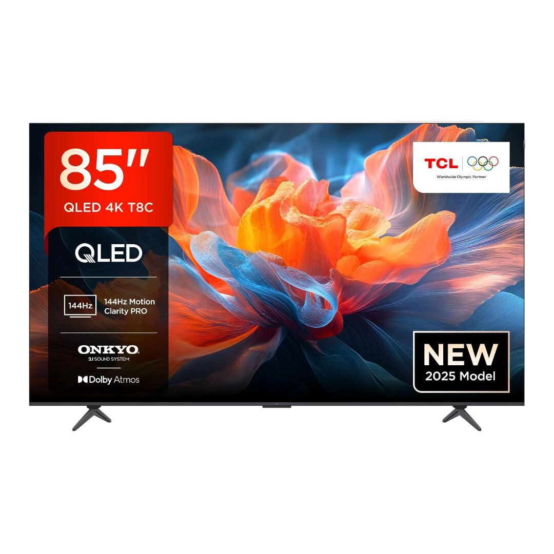 TCL 85T8C-UK 85" 4K QLED HDR Smart Ultra HD Google TV