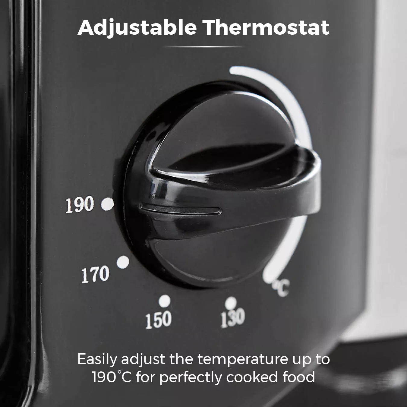 Tower T17001 Deep Fat Fryer with Adjustable Thermostat - 2L - 1500W - Black - Image 2
