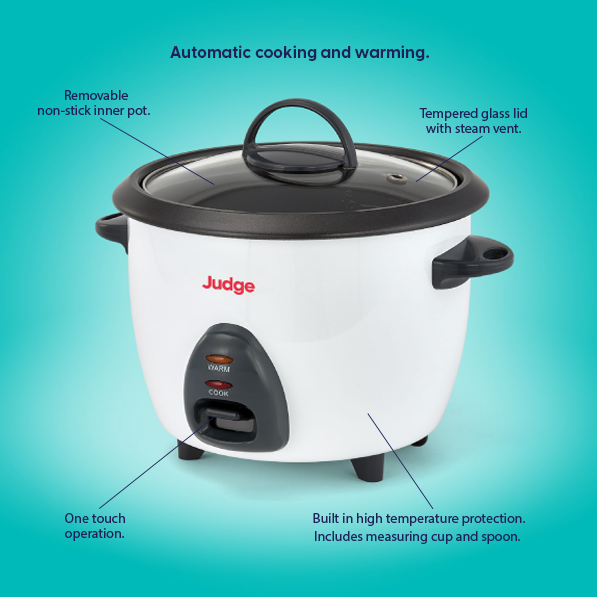 Judge Electricals - JEA106 Rice Cooker - 1lt - Image 2