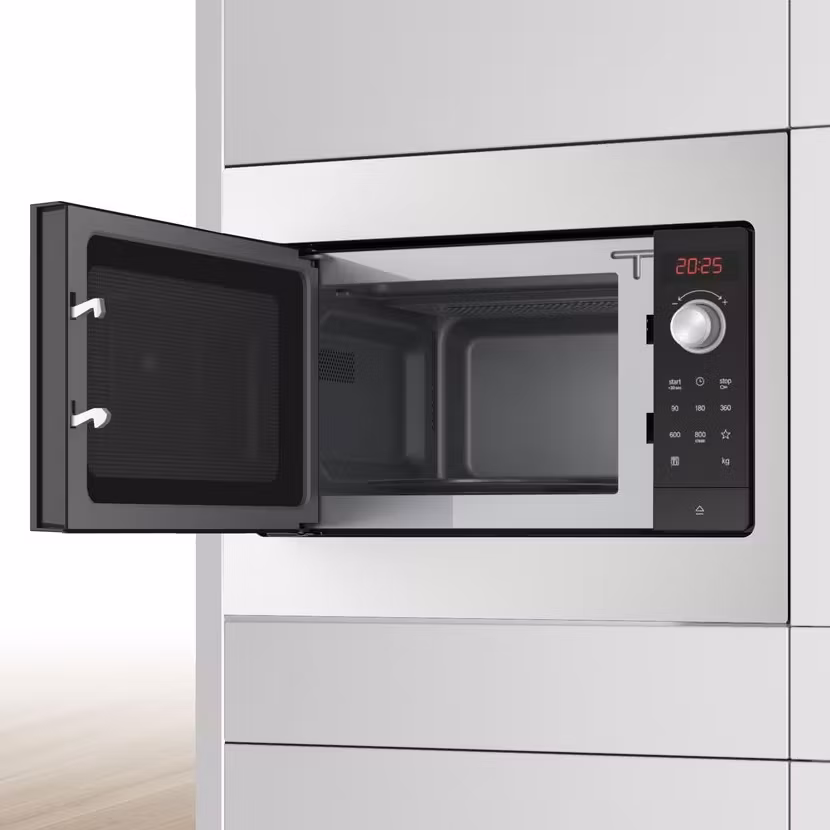 Bosch BFL523MS3B 50cm Wide Series 2 Built In Compact Microwave For Wall Unit – STAINLESS STEEL - Image 2