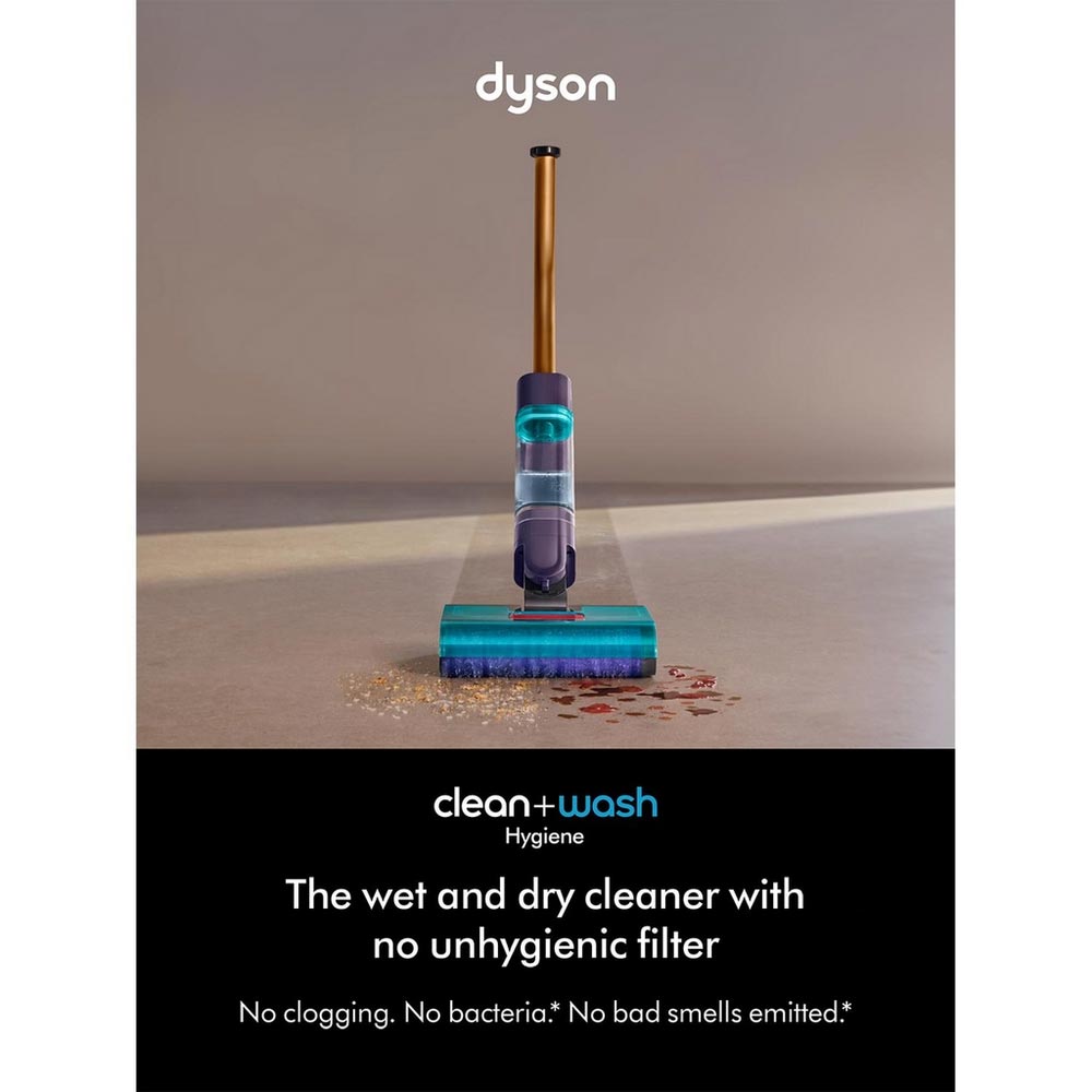 Dyson CLEANWASHHYG Cordless Clean & Wash Vacuum - 45 Minutes Run Time - Gold/Blue - Image 2