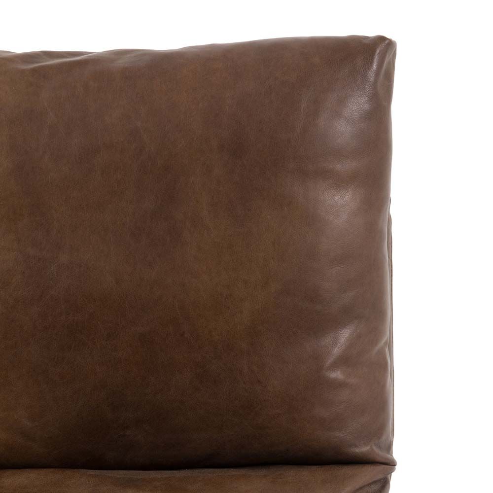 Foix Lounger Brown Leather - Image 4
