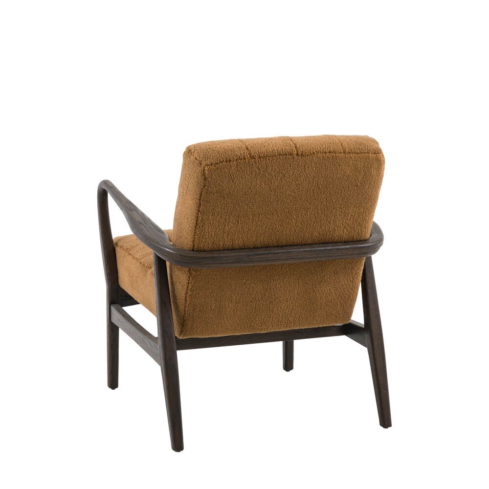 Wigan Armchair Ochre Faux Sheepskin - Image 8
