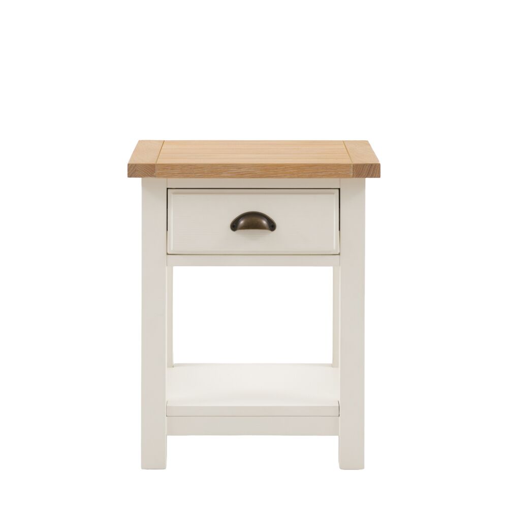 Oxford 1 Drawer Bedside White - Image 4