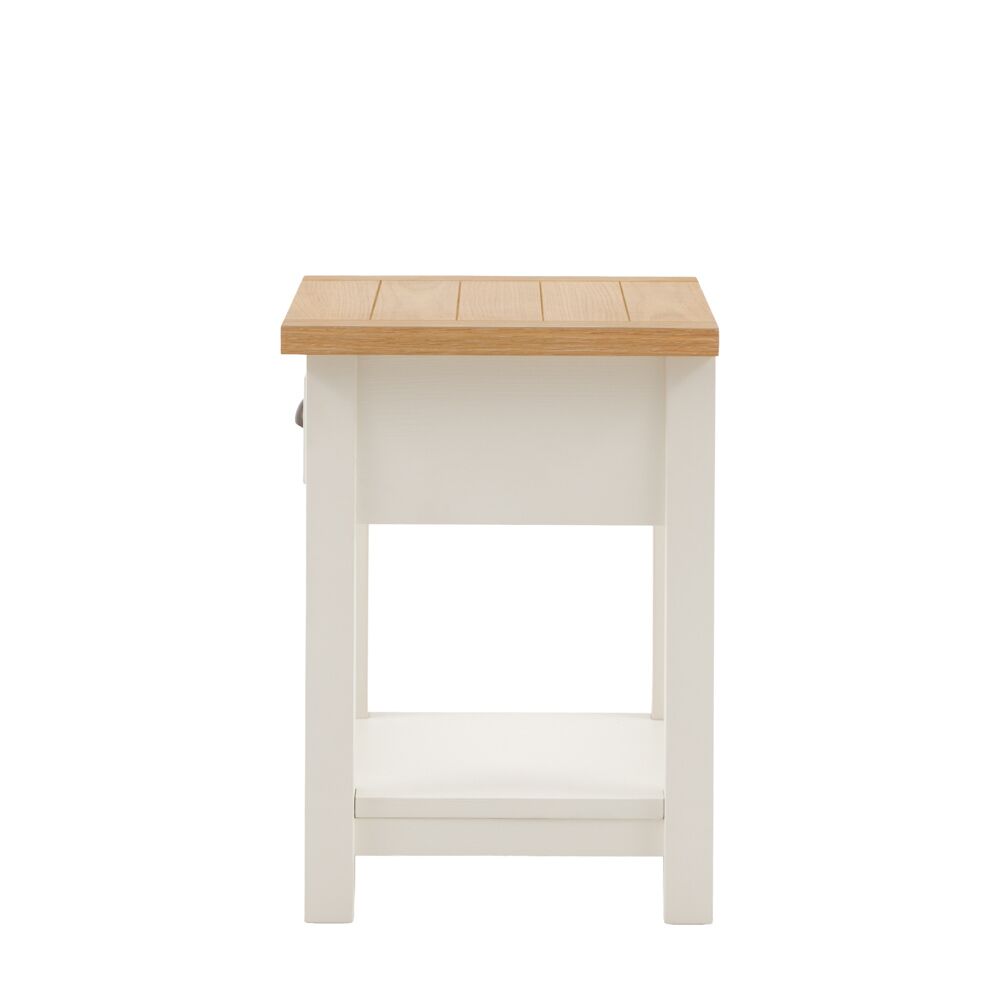 Oxford 1 Drawer Bedside White - Image 7