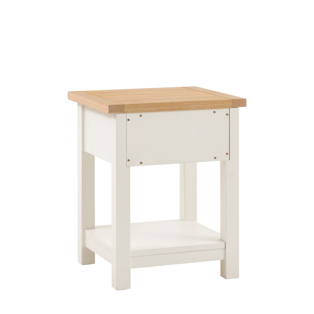 Oxford 1 Drawer Bedside White - Image 6