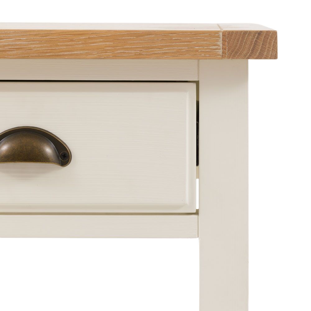Oxford 1 Drawer Bedside White - Image 8