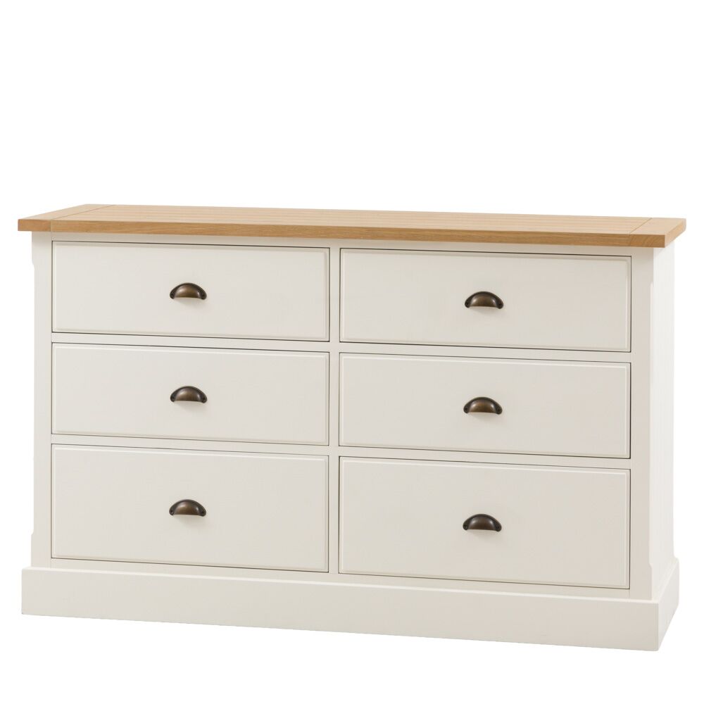 Oxford 6 Drawer Chest White - Image 3