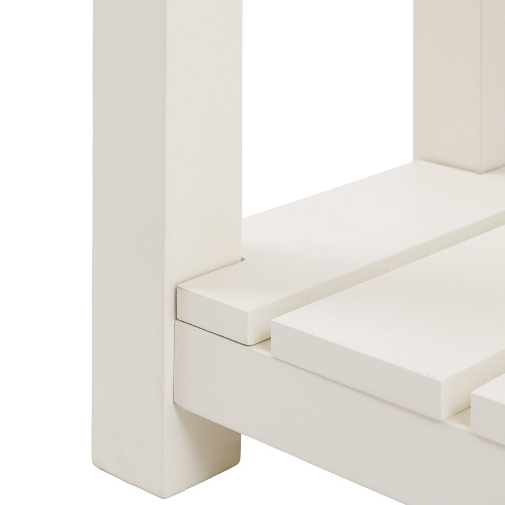 Oxford 2 Drawer Console Table White - Image 9